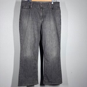 VTG Eddie Bauer Womens Natural Fit Denim Jeans Charcoal Mid Rise Straight Leg